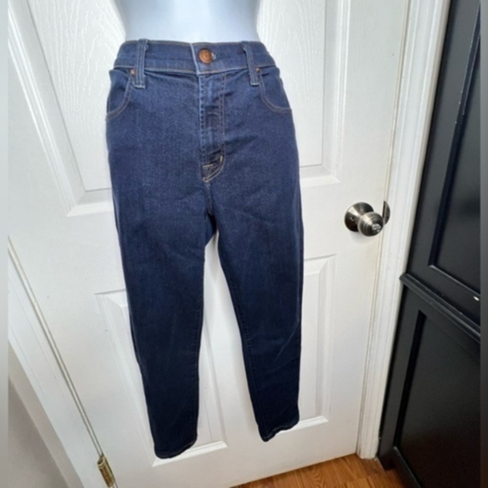 J Brand Women’s 27 Afterdark Dark Wash Denim Cropped Crop Skinny Jeans 4